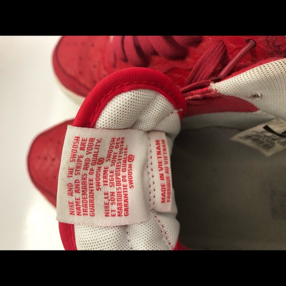 Nike Air Force 1 Red Snakeskin Scales Sz 10 - Picture 7 of 7